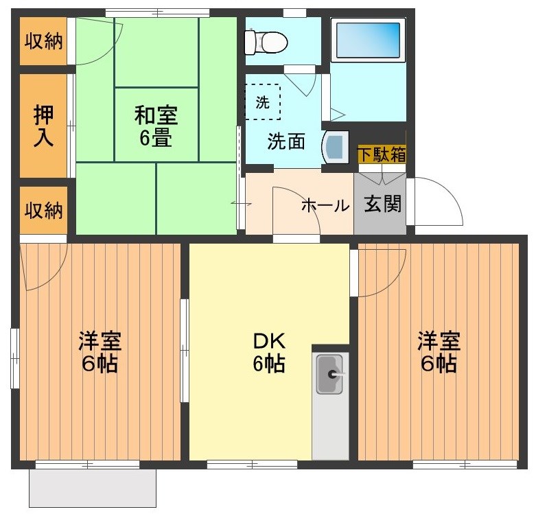 アネックスめじろ台Ａ 間取り図