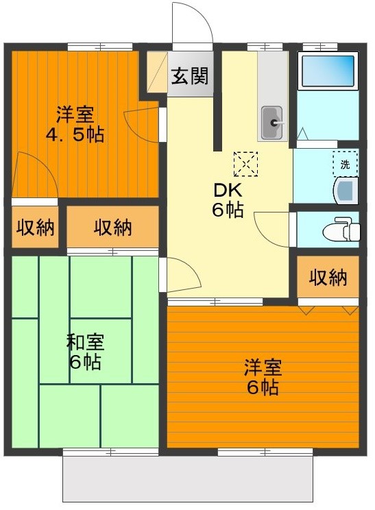 宇津木台パストラル 間取り図