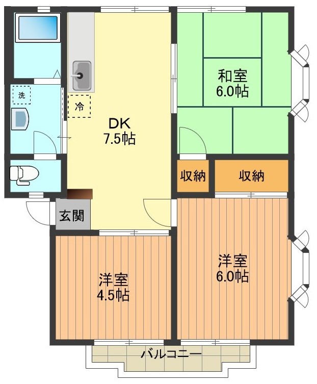 ビューハイツウインディアＡ 間取り図