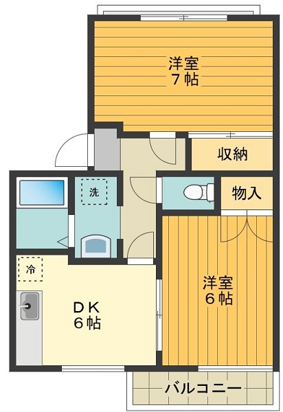 カサベルテうつき 間取り図