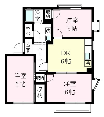 サニーヒルC 間取り図