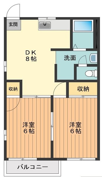 フレグランス片倉 間取り図