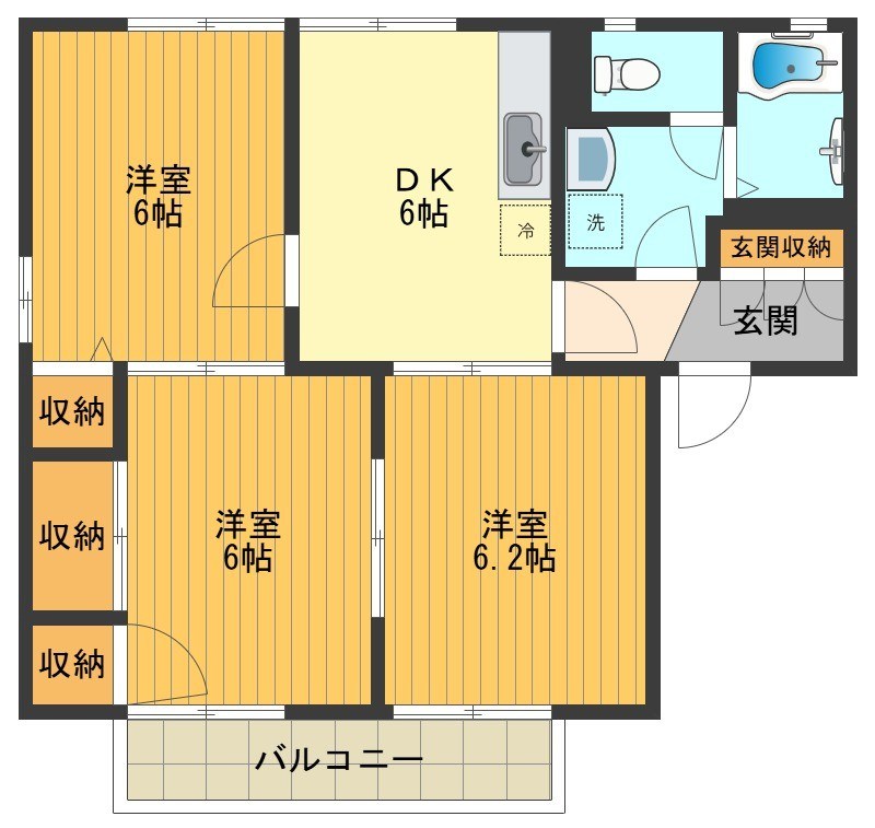 クエールコート 間取り図