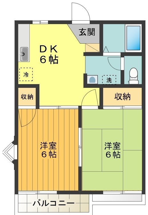 コーポ梅香 間取り図