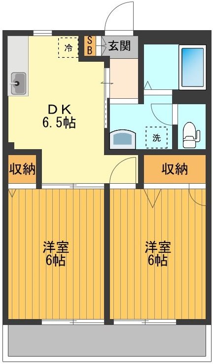 サントゥールB 間取り図