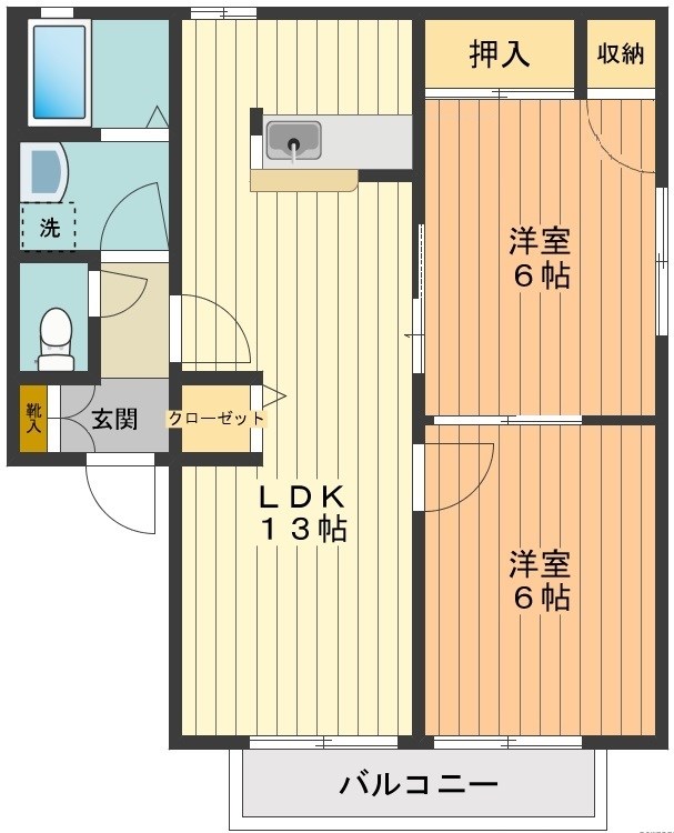 エクセル 間取り図