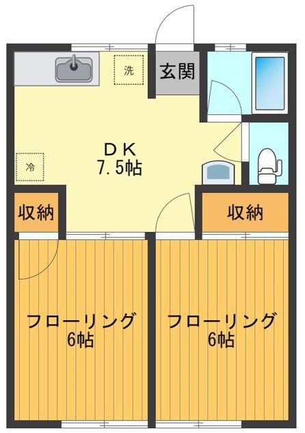 コーポ青葉 間取り図