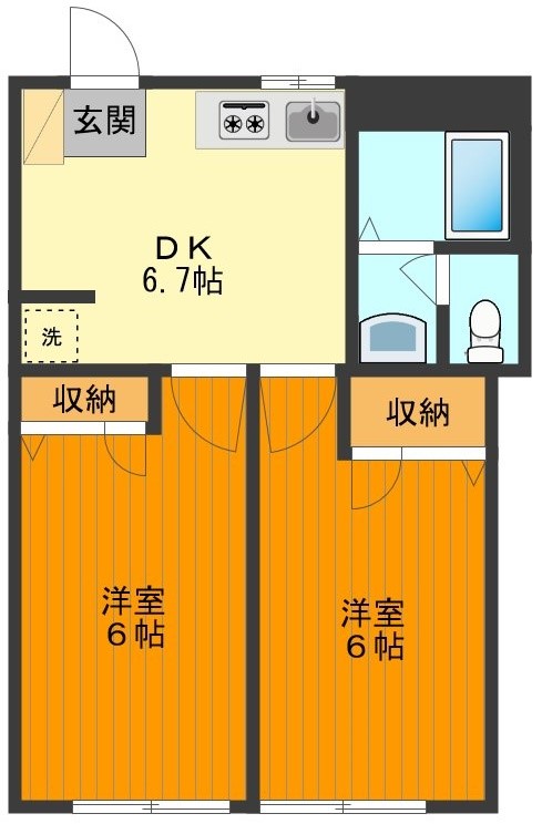 サニーハイム 間取り図