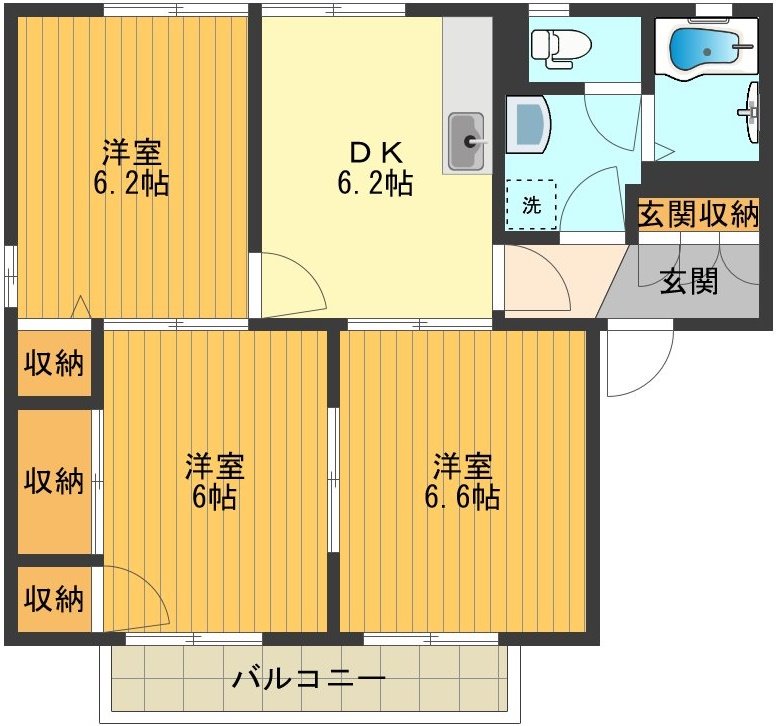 アニバーサリーB 間取り