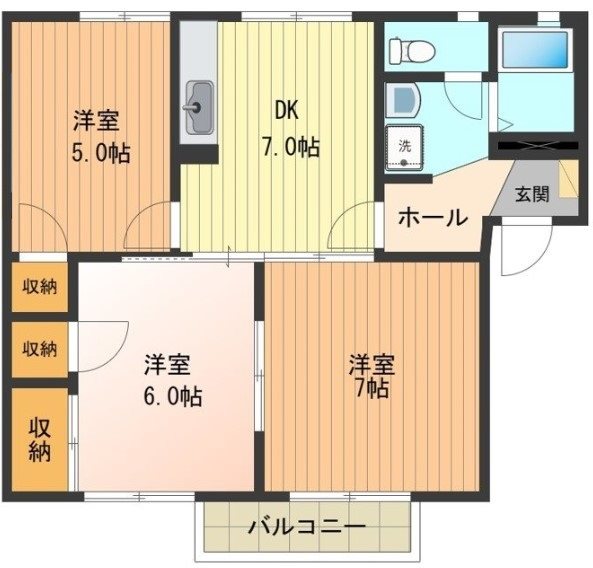 ビックストーンヴィラ 間取り図