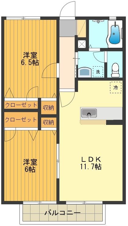 グランメールアイⅡ 間取り図