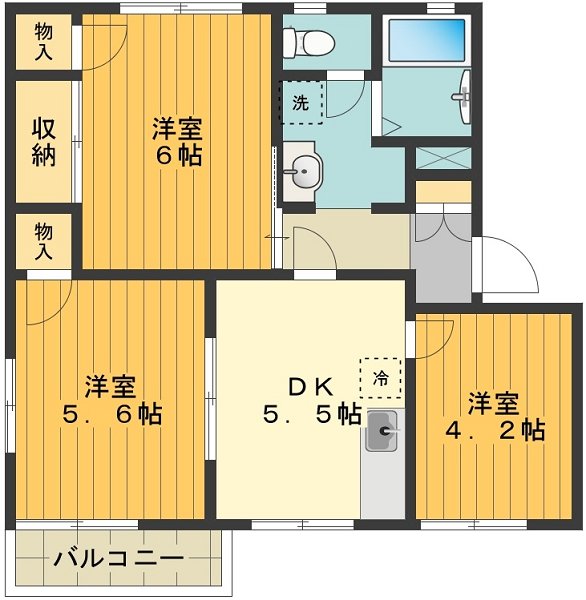 アビタシオンＢ 間取り図