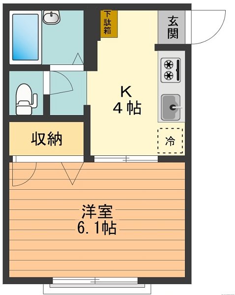 ノースハイフラット 間取り図