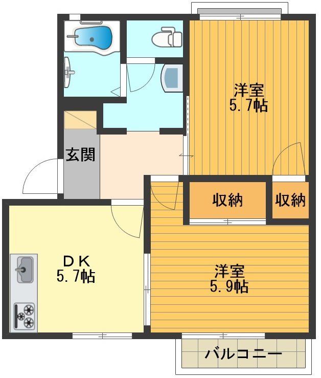 グリーンフレグランスＳ＆Ｓ 間取り図
