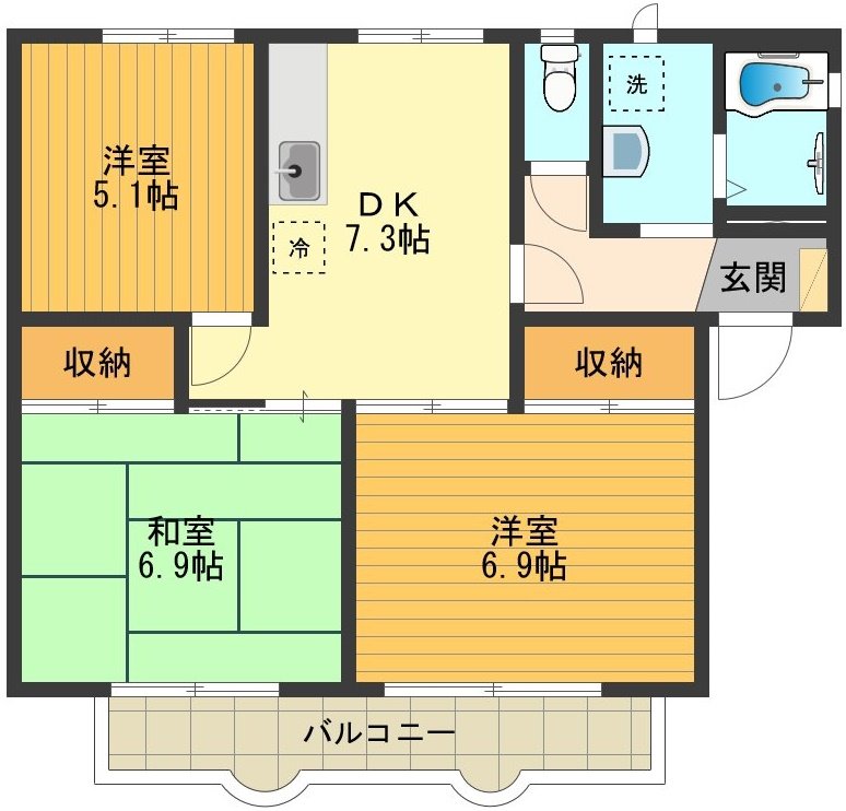 ラ・シャマード 間取り図