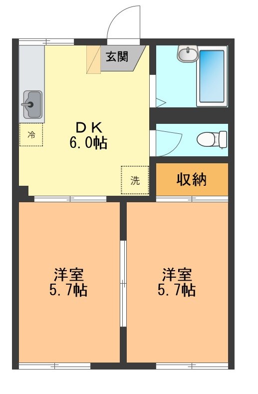 臼井ハイツ 間取り図