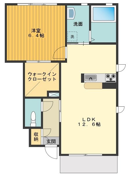 クレアールめじろ台 間取り図