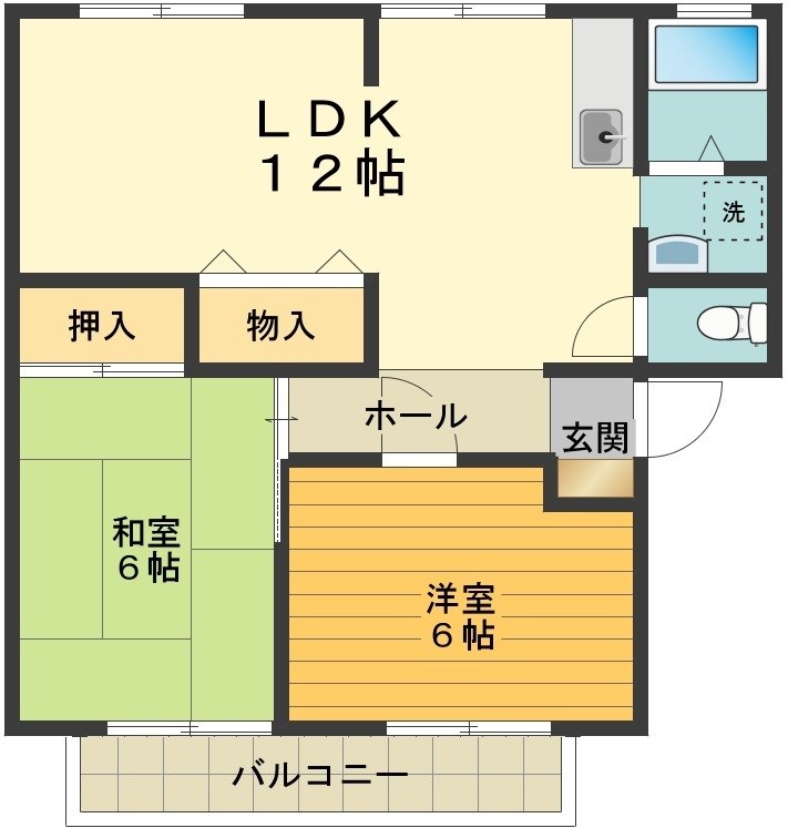 エトワールシノB 間取り図