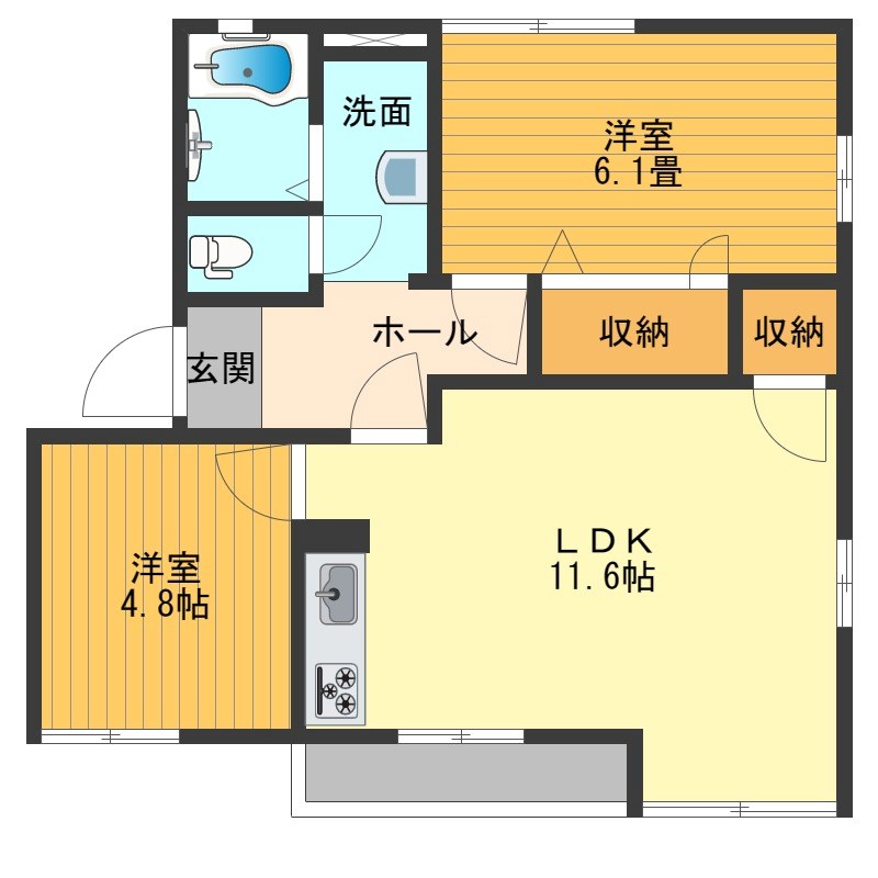 クレストＡ 間取り図