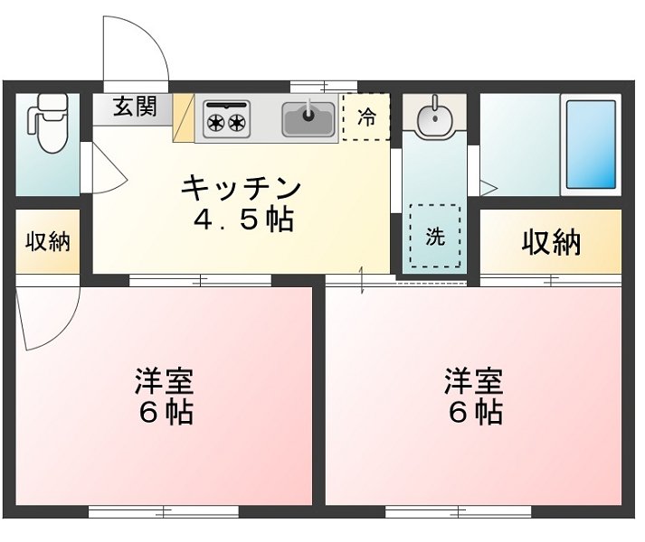 コスモハイツ 間取り図