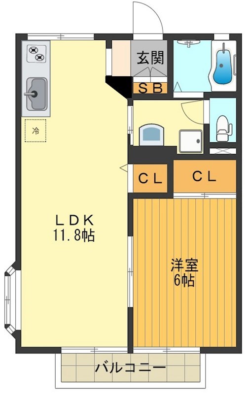 シティハイムセイセキ 間取り図