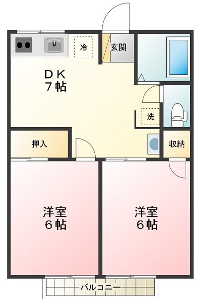 シティハイムプラム 間取り図