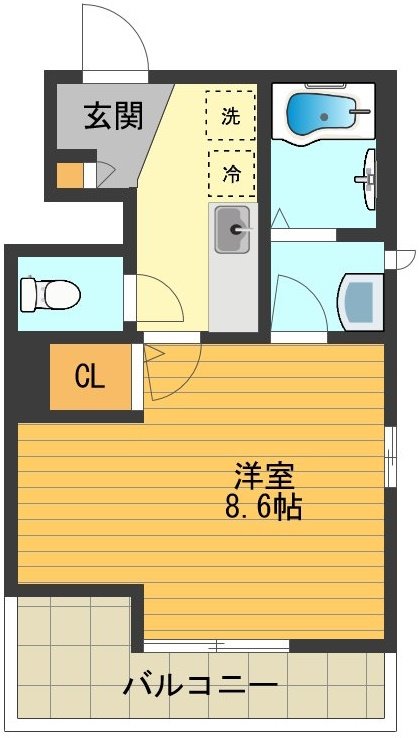 ドミール八王子 間取り図