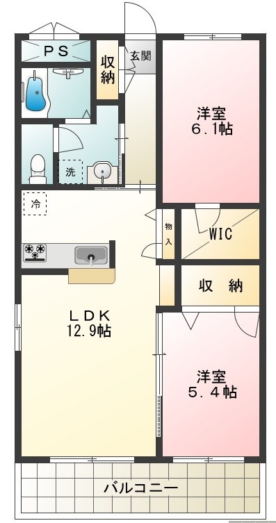 ヒルサイドスクェアⅠ 間取り図