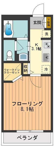 ＲＵＨＥ・ＭＩＵ 0203号室 間取り