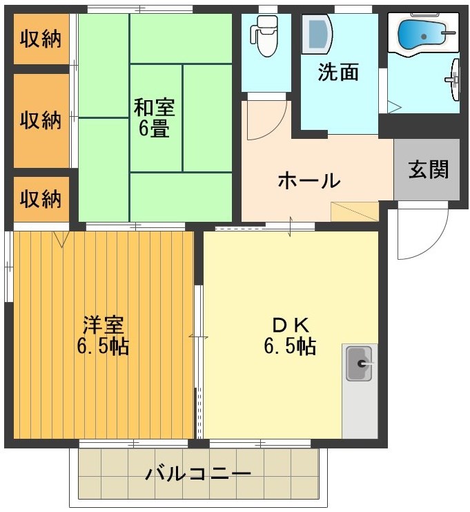クランベリーヒルC 間取り図