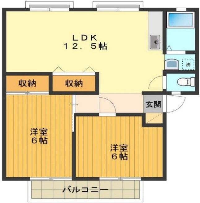 サンガーデン中山Ａ 間取り図