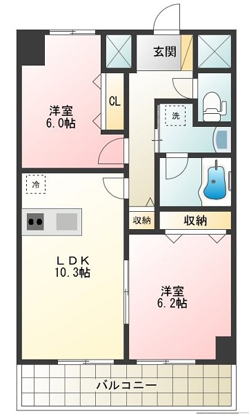 シャーメゾンステージ日野 間取り図