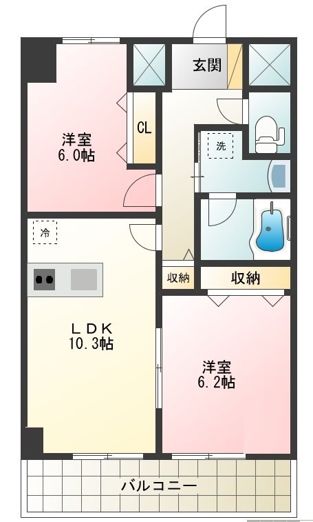 シャーメゾンステージ日野 間取り図