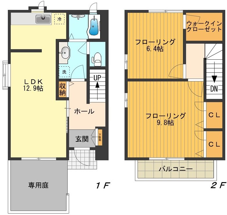 ヴィラージュⅠ 間取り図