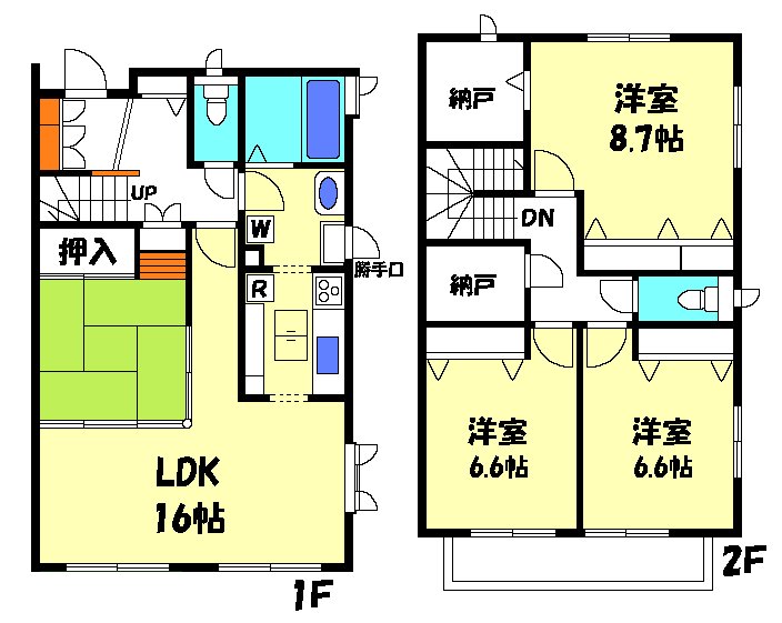 毛利邸貸家 間取り図