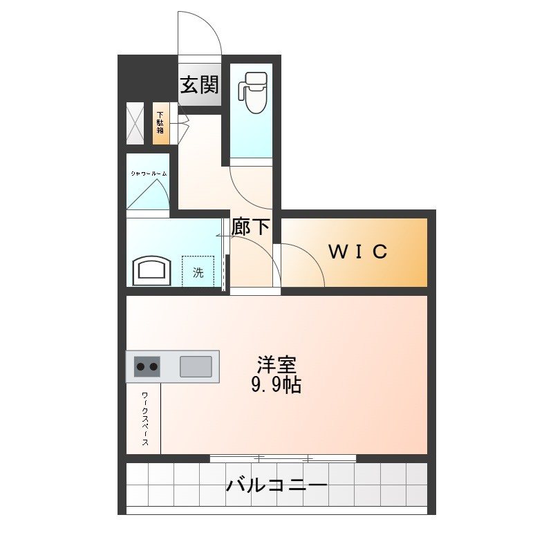 White CubeⅠ 0302号室 間取り