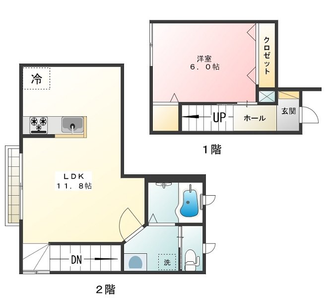 シャンブルピエーリオ 間取り図