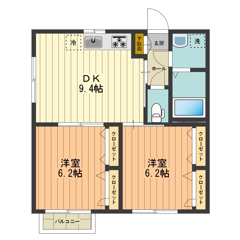 カーサ・ルル 間取り図