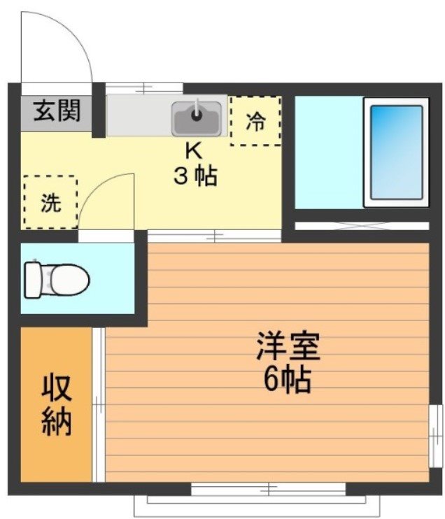 エイム散田 間取り図