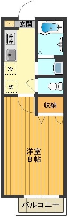 グランレーヴ 0202号室 間取り