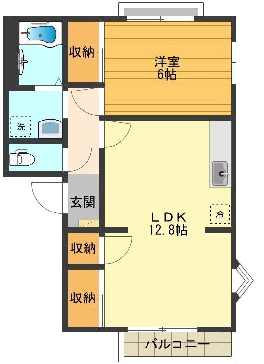 サンハイムたちかわ 間取り図