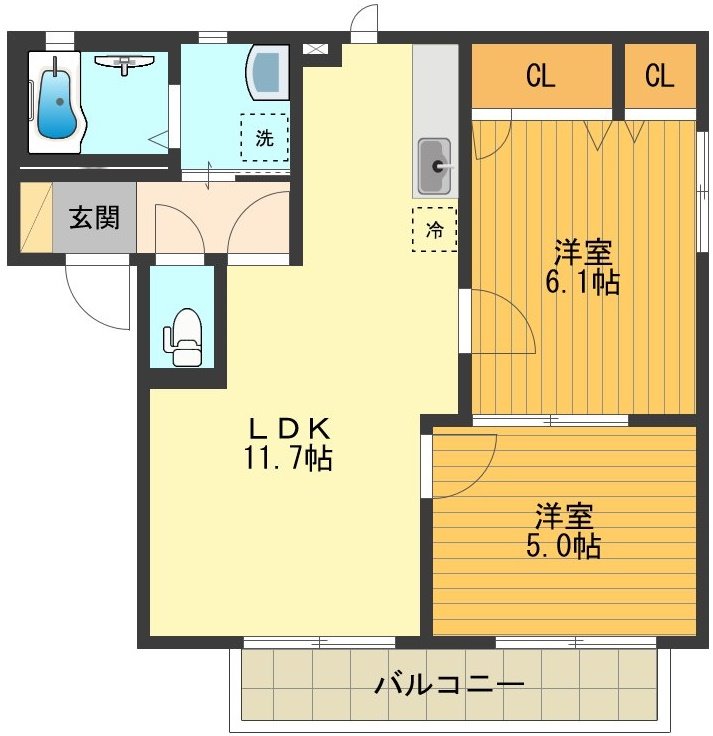 サンフォース壱番館 間取り図