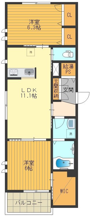 Ⅷ番館 間取り図