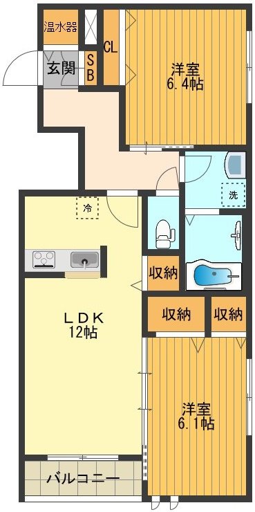 Ⅷ番館 間取り図