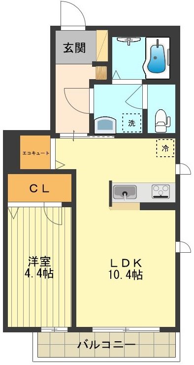 シャンボール 間取り図