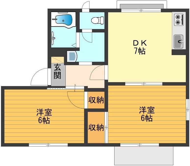 アネックスめじろ台B 間取り図