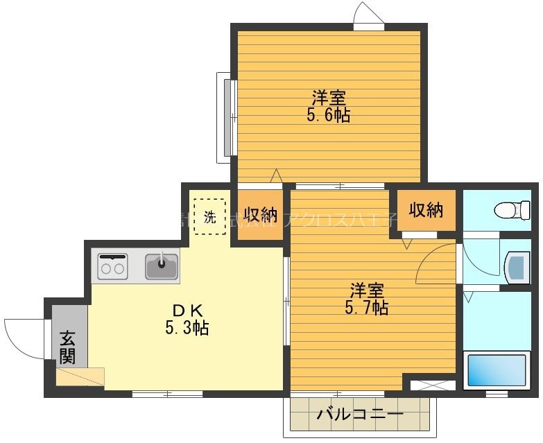 ア・デイズ 間取り図