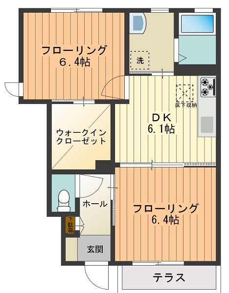 サンシャイン　エスⅡ 間取り図