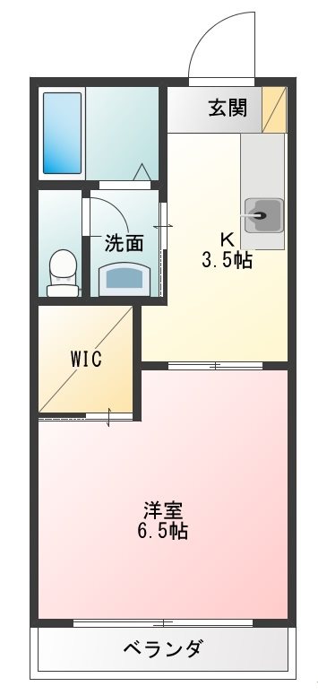 グランドール左入 間取り図