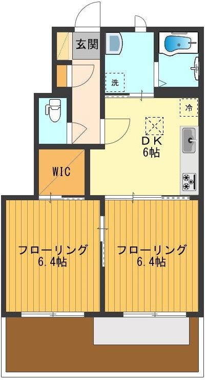 サニーコートＡ 間取り図